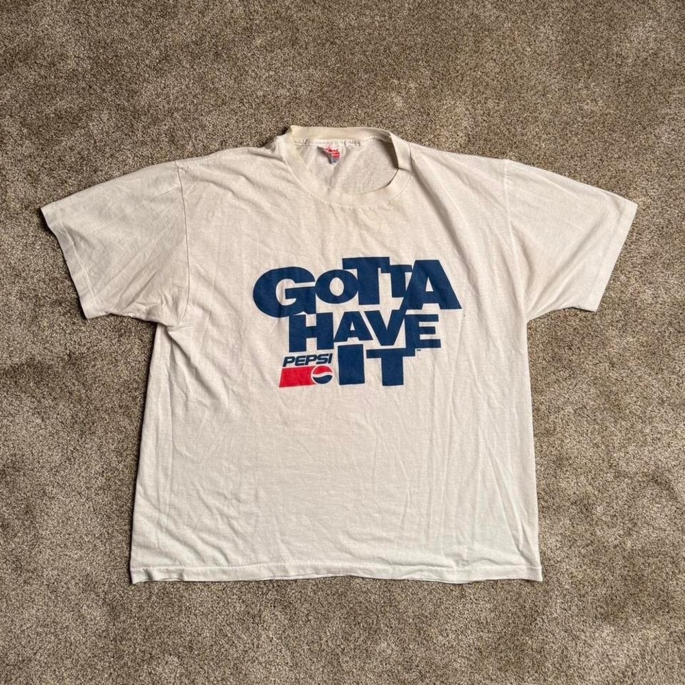 VINTAGE HANES MADE IN USA PEPSI GRAPHIC TEE